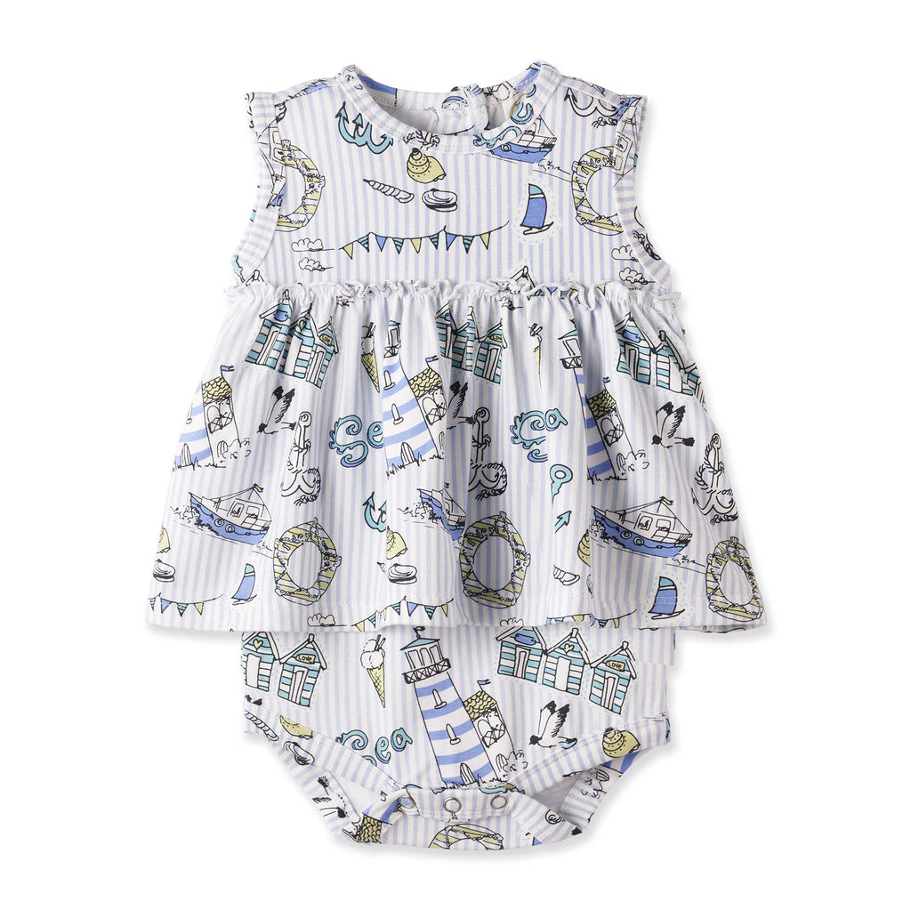 Seashore Skirted Bodysuit – Bamboo