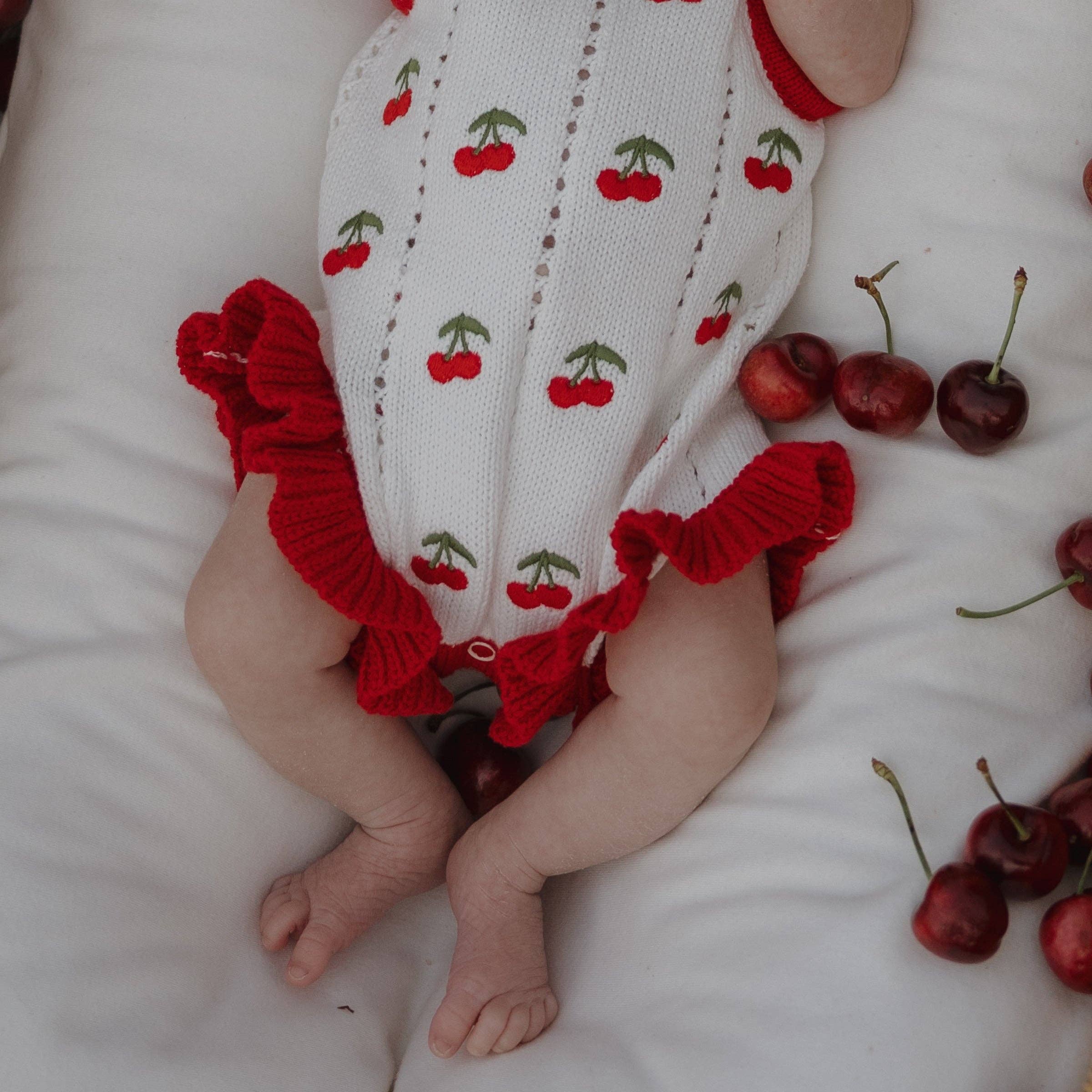 Knit Ruffle Romper