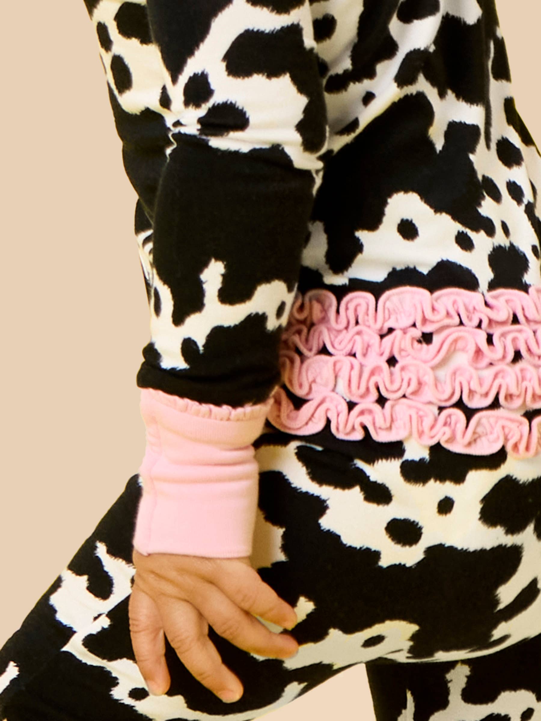 Cow rufflebutts onsie