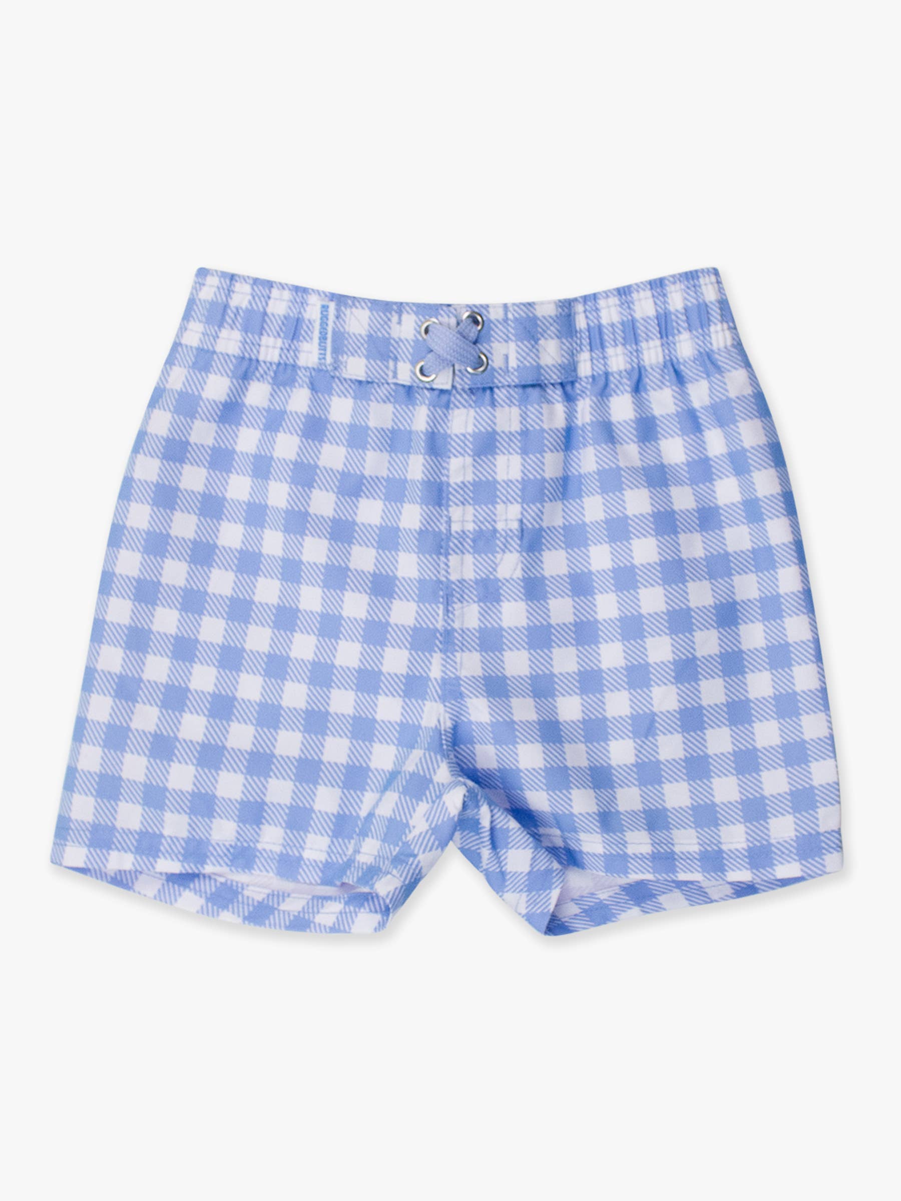 Gingham Swim Trunks