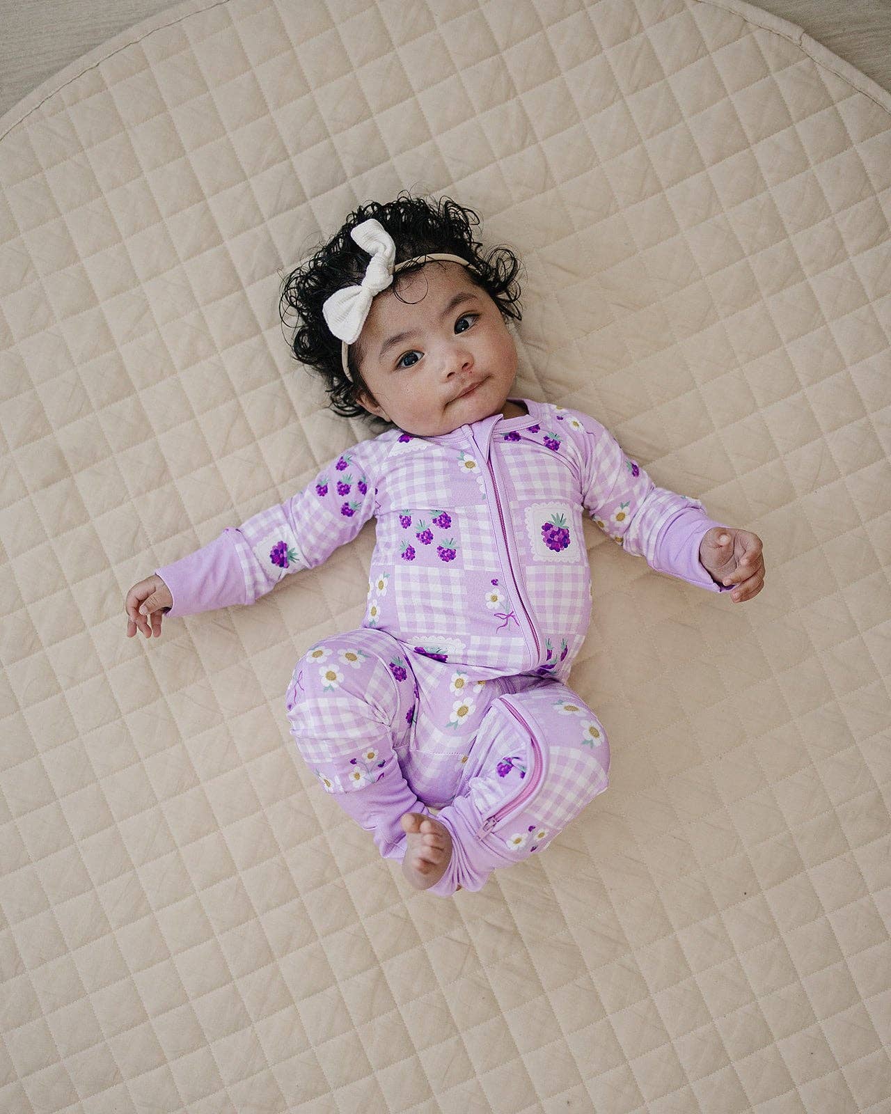 Bamboo Zip Romper | Raspberry