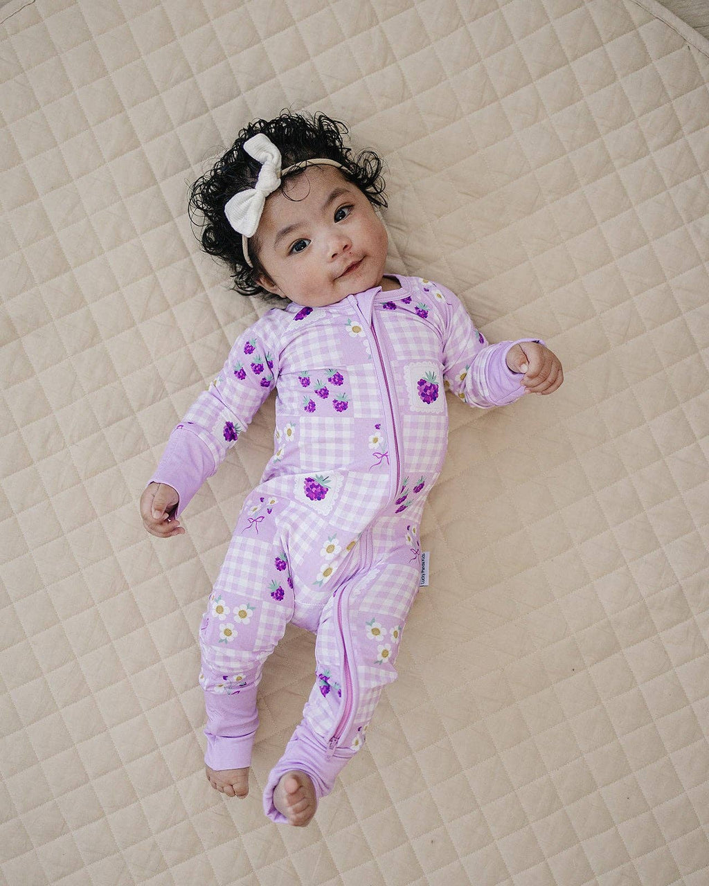 Bamboo Zip Romper | Raspberry