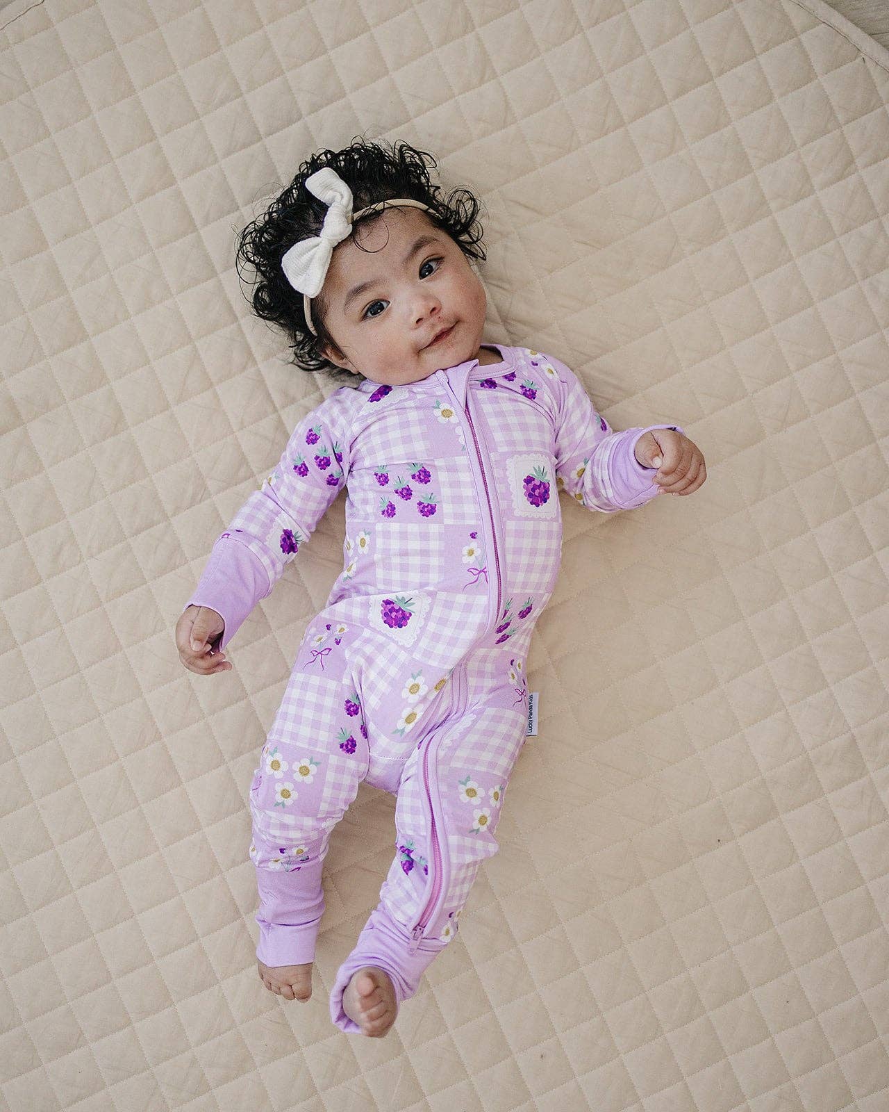 Bamboo Zip Romper | Raspberry