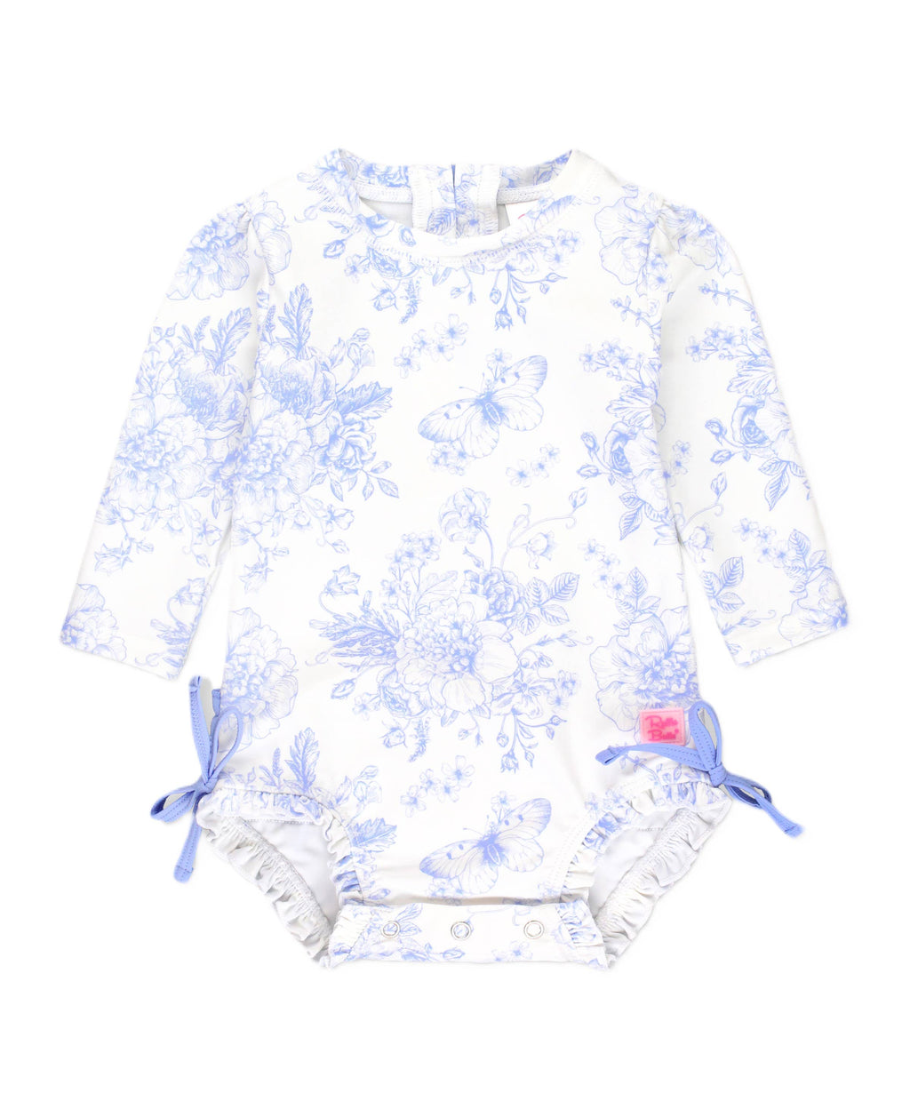 Baby Girls Periwinkle Butterfly Rash Guard