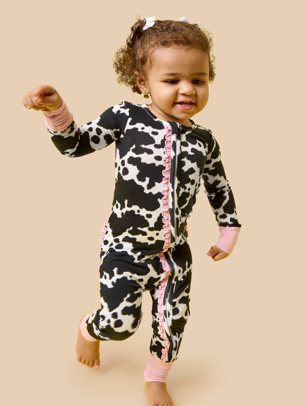 Cow rufflebutts onsie